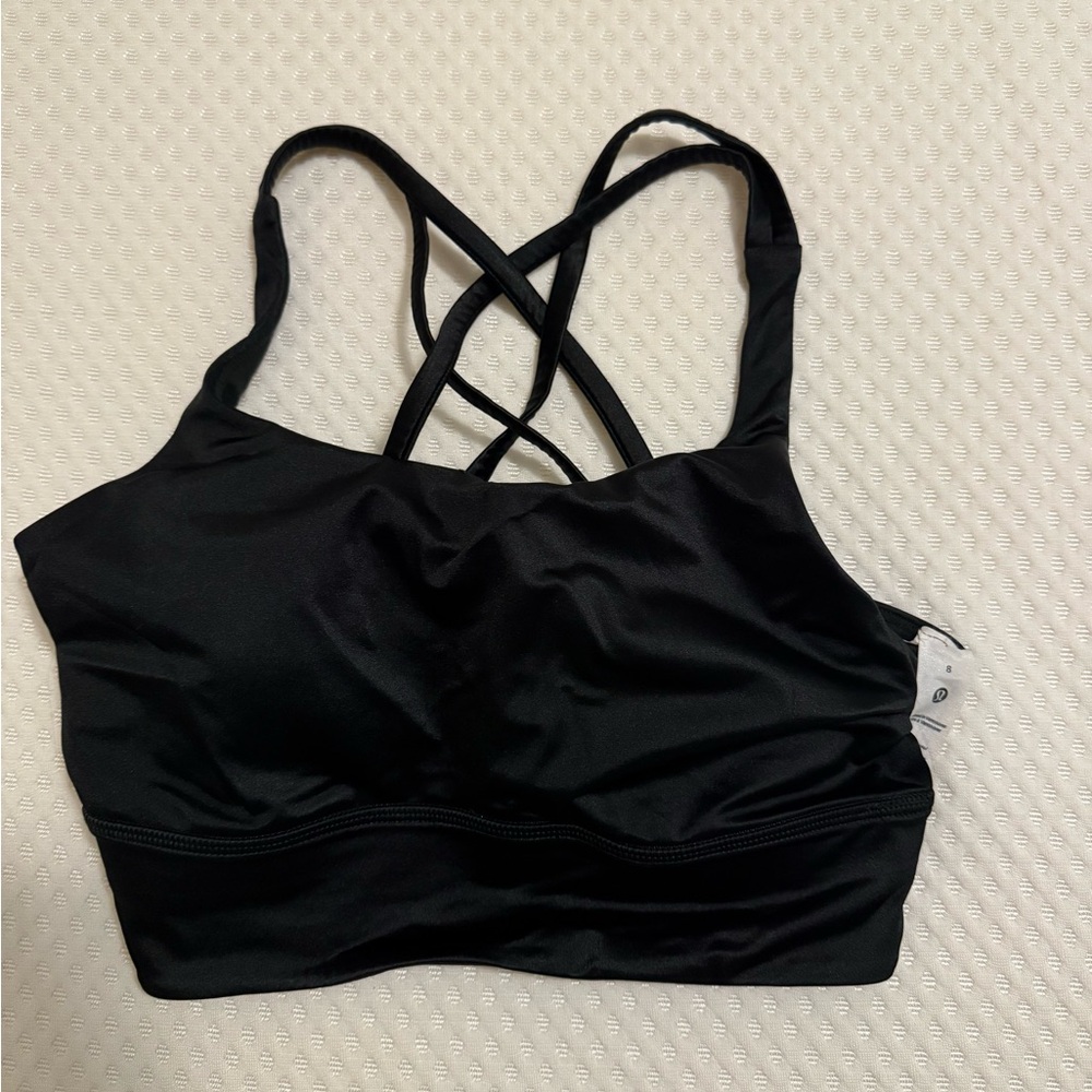 Lululemon Athletica Black Cross-Back Sports Bra